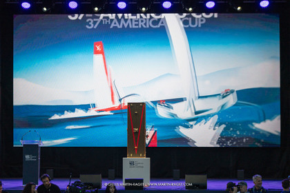 19 10 2024, Barcelona (ESP), Louis Vuitton 37th America's Cup, Final Match, Race Day 6 , Prizegiving