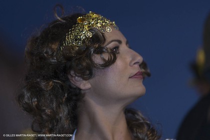 02 10 2014, Saint-Tropez (FRA,83), Voiles de Saint-Tropez 2014, Day 4, défilé des équipages   crew parade