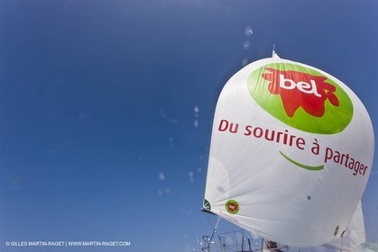 13 03 2010 -  La Grande Motte   Port Camargue (FRA) - Groupe Bel - Kito de Pavant   Sebastien Audigane training for Transat AG2R