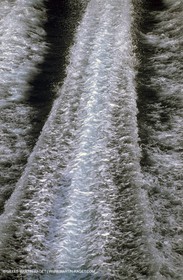 Motor boat running
