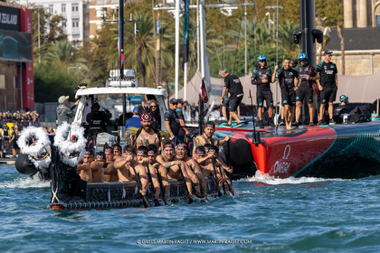 19 10 2024, Barcelona (ESP), Louis Vuitton 37th America's Cup, Final Match, Race Day 6, Dock out