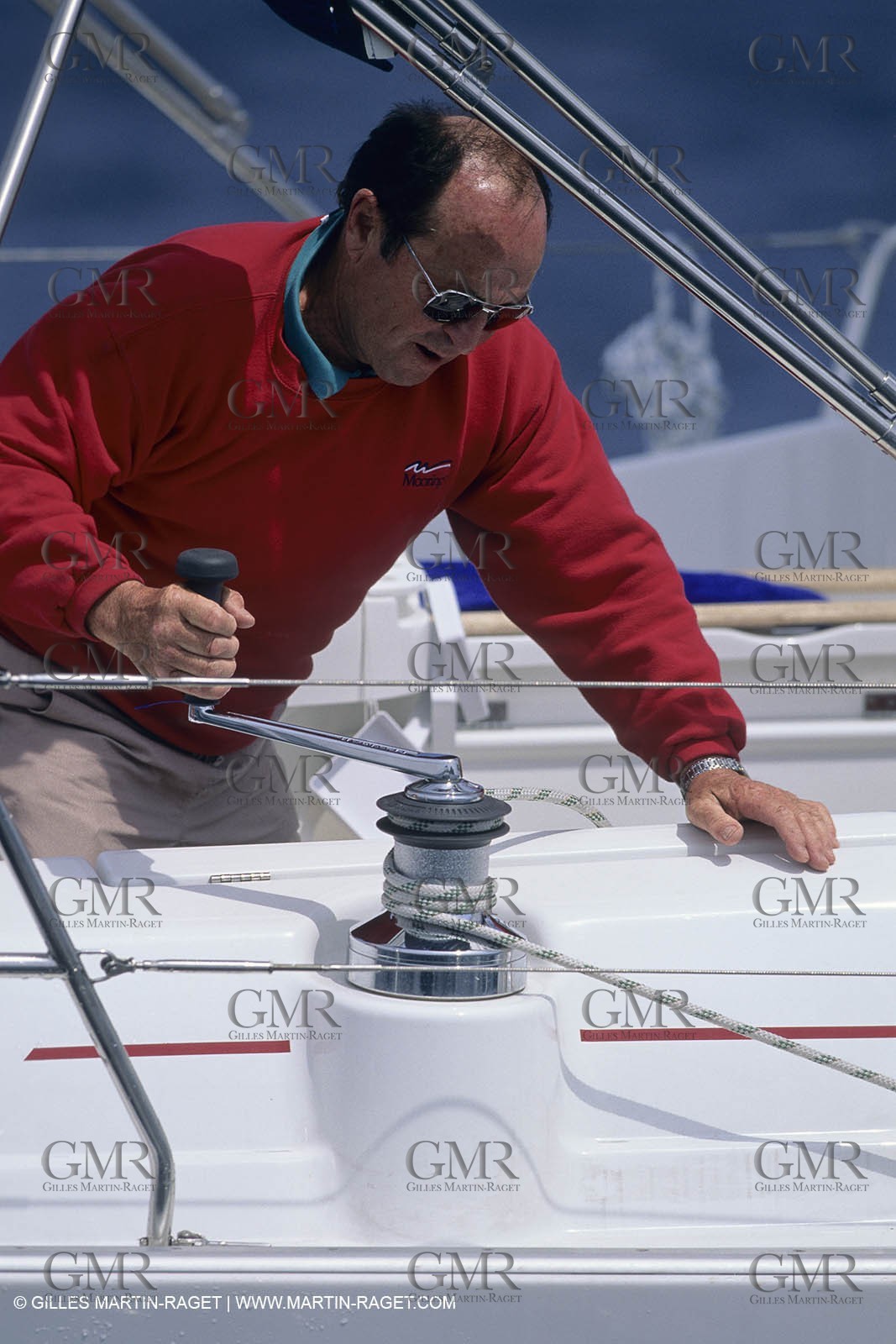 Sailing, cruising, people, only one man