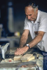 motor boats, claissc runabouts, cefit or Sagitta at Trapani boatyard (Cassis, FRA,13)