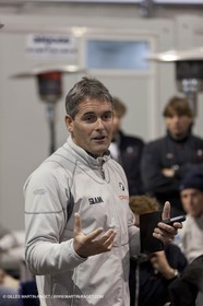 19 01 2010 - Valencia (ESP) - 33rd America's Cup - BMW ORACLE Racing - Valencia Training - Sail 3 - whole team meeting