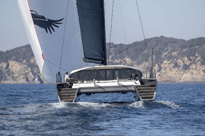 16 02 2019, Porquerolles (FRA,83), Gunboat 68 sail testing  3