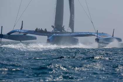 18 05 2022, Marseille (FRA), APremière navigation du trimaran Ultim SVR LAZARTIGUE à Marseille