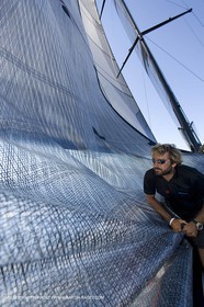 03 09 06 - Porto Cervo (Sardinia) - Maxi World Cup 2006 - Onboard Wally 90 Tango