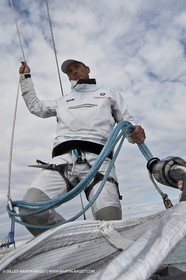 08 02 2010 - Valencia (ESP) - 33rd America's Cup - BMW ORACLE Racing - Day off 1 - Getting the yacht ready