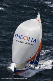 06-26-2007 - FIGARO II - THEOLIA - Skipper : Robert Nagy - Training off Marseille (south France) with strong wind conditions