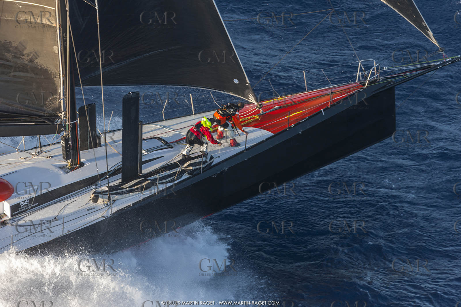 09 10 2017, Calvi (FRA,20), VOR 70 Babsy, Tentative de record autour de la Corse à la voile, skipper Franck Cammas