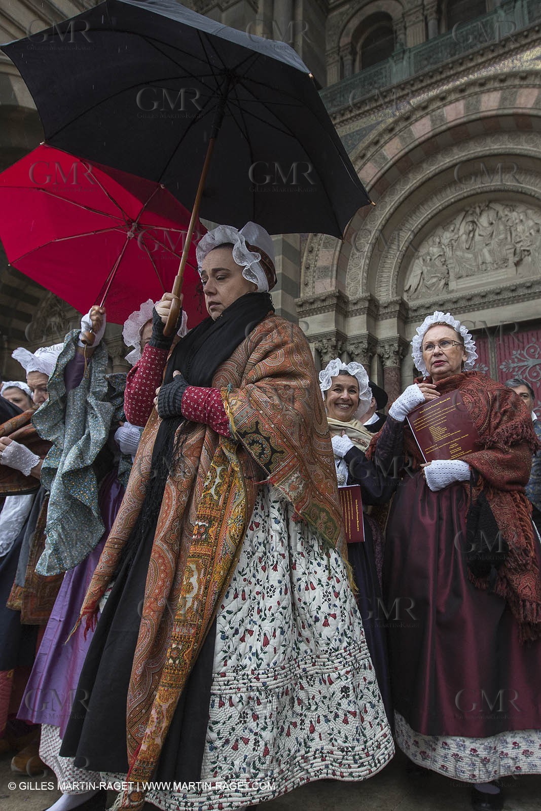13 01 2012 - Marseille (FRA,13), Opening week-end for MP 2013, European capital of Culture, Traditional costumes from Provence