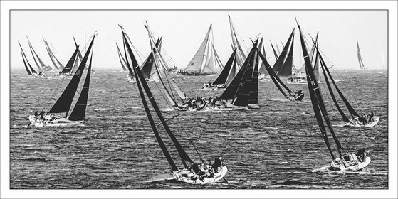 Rolex Fastnet 2025 Start_b-w