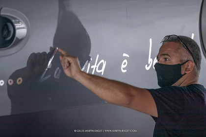 21 07 2020, La Grande Motte (FRA), Gunboat, Gunboat 68 SeaTilt out of the shed