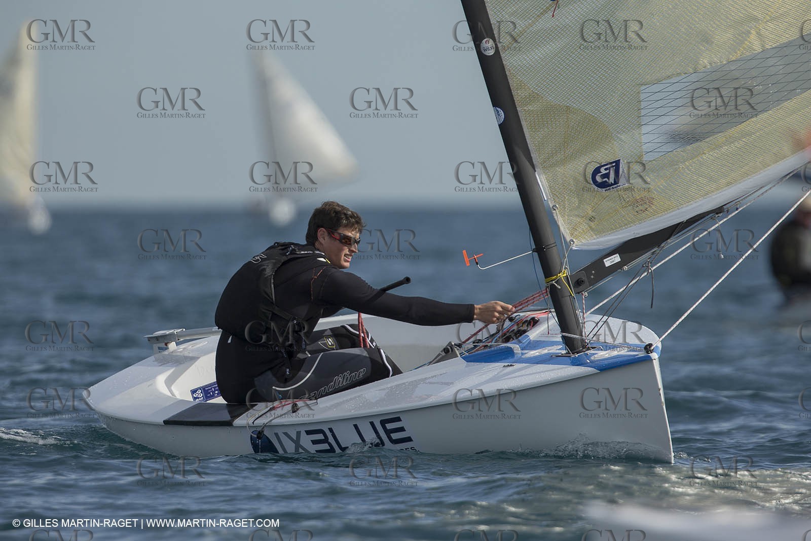 14 02 2014,  Cannes (FRA,06), FINN Cannes International Sailing week - Johnatan Lobert (FRA)