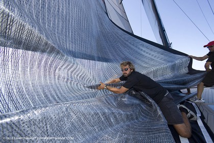03 09 06 - Porto Cervo (Sardinia) - Maxi World Cup 2006 - A bord Wally 90 Tango