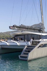 16 02 2019, Porquerolles (FRA,83), Gunboat 68 sail testing  3