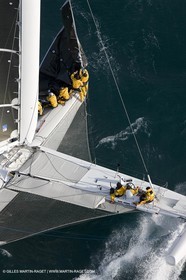03 10 2008 - Fos   mer (FRA, 13) - L'Hydroptère - Tentative de record de vitesse