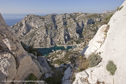 11 03 2009 - Marseille (FRA, 13) - les Calanques - Calanque de Morgiou vue depuis le bélvédère du Crêt St Michel