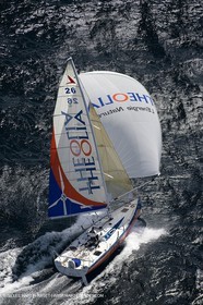 06-26-2007 - FIGARO II - THEOLIA - Skipper : Robert Nagy - Training off Marseille (south France) with strong wind conditions