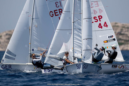 09 07 2023, Marseille (FRA), Paris 2024 Sailing Test Event, Race Day 1, 470