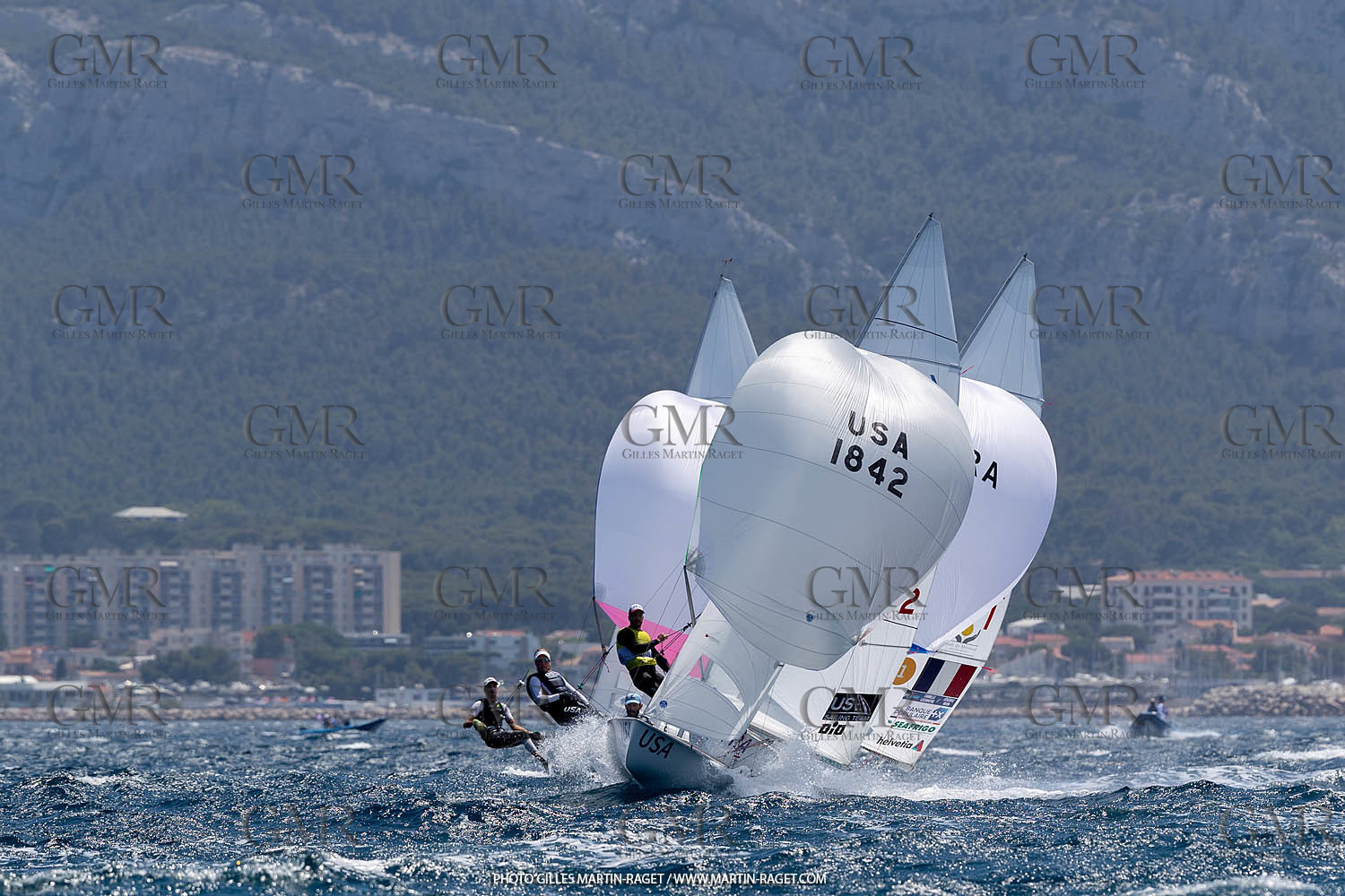 15 07 2023, Marseille (FRA), Paris 2024 Olympic Games Sailing Test Event, Day 6, 470 Medal Race