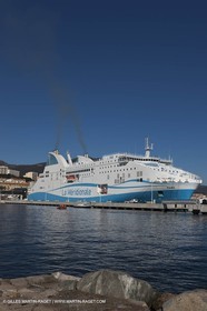16 02 2012 - Ajaccio (FRA, Corse) -  La Méridionale shipping company- Piana at Ajaccio