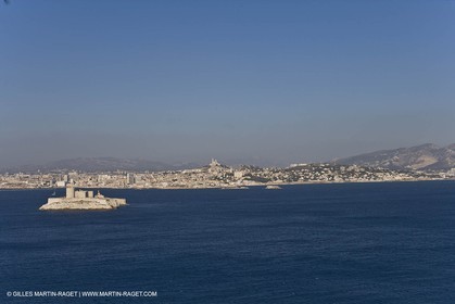 Marseilles seen from the Frioul islands
