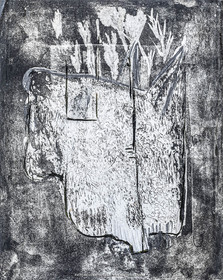 12 07 2020, St Rémy de Provence (FRA, 13) Oeuvre Germaine Richier, gravure