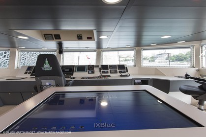 Al Azizi oficial launchat the Mucem museum - H2X boatyard - Oceanographic research ship - Marseille (FRA,13) - 27 05 2014