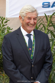 26 09 2021, Saint-Tropez (FRA,83, Voiles de Saint-Tropez 2021, inauguration du village, Pierre Roinson, (pdt Société Nautique de Saint-Tropez)