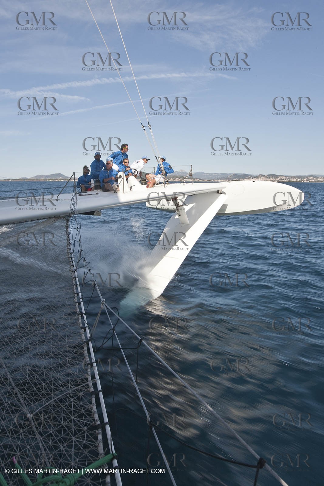 05 09 2009 - Hyères (FRA, 83) Hydroptère beat the overal sailing speed record with a run at 51,36 knts ( subjet to ratification by WSSRC)