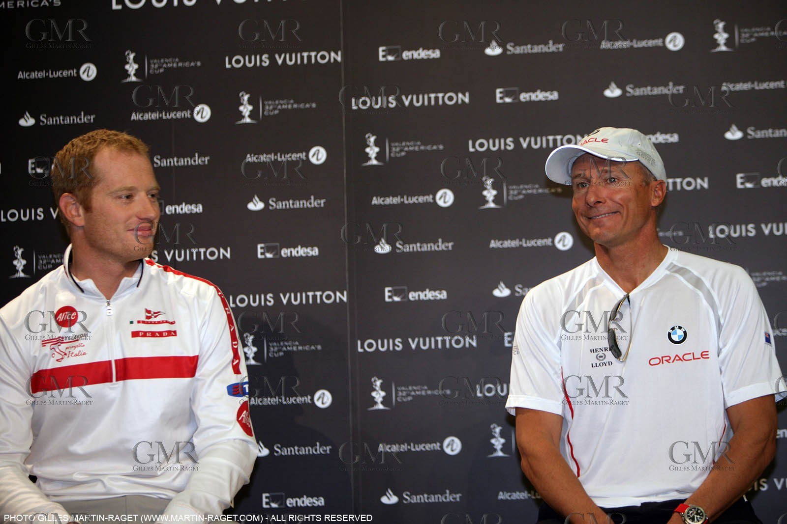 13 05 2007-Valencia (Spain)- 32nd America's Cup - Louis Vuitton Cup - Semi-final - Day 0 -  Skipper's press conference