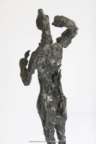 03 08 2020, St Rémy de Provence, (FRA,13), Oeuvre de Germaine Richier, L'Epi 1955, Bronze patiné foncé, Fondeur L.Thinot, Paris, exemplaire d'exposition, 44 x 12,5 x 9 cm, Collection particulière