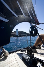 03 09 06 - Porto Cervo (Sardinia) - Maxi World Cup 2006 - A bord Wally 90 Tango