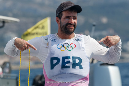 07 08 2024, Marseille (FRA), Paris 2024 Olympic Games, Sailing, Race Day 10, ILCA Medals races