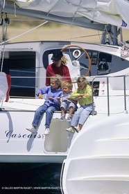 Sailing, cruising, children onboard