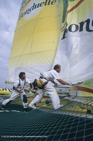 Yacht Racing, Multihull, ORMA 60, Jean Le Cam, Bonduelle