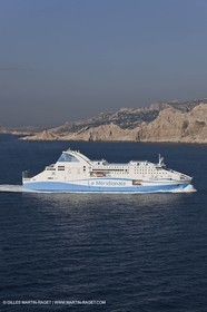 14 01 2012 - Marseille (FRA,13) - La Meridionale shipping company - the Piana off Marseille and the Calanques