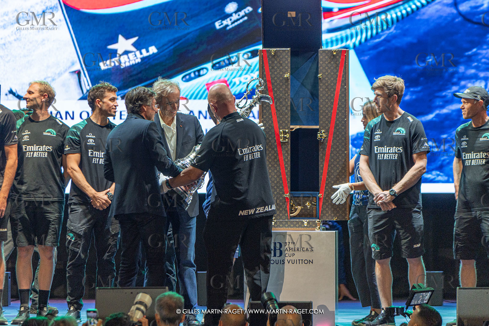 19 10 2024, Barcelona (ESP), Louis Vuitton 37th America's Cup, Final Match, Race Day 6 , Prizegiving