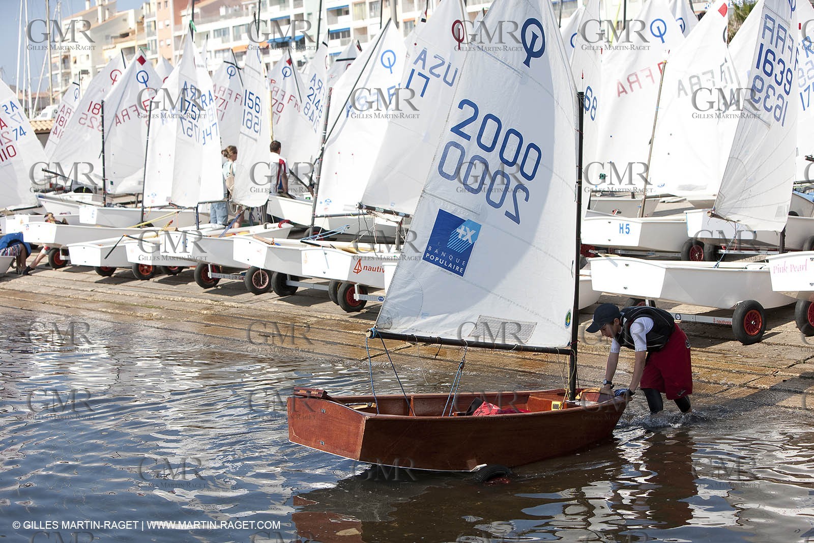 24 05 2010 - Hyères (FRA,83) - wooden optimist