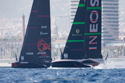 24 08 2024, Barcelona (ESP), Louis Vuitton 37th America's Cup, Louis Vuitton Prelilinary Regatta, Race Day 3