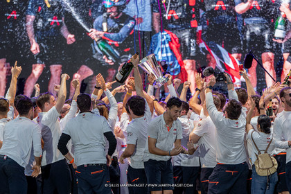04 10 2024, Barcelona (ESP), 37th America's Cup, Louis Vuitton Cup Final, Race Day 7 , Prizegiving