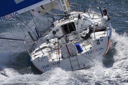 06-26-2007 - FIGARO II - THEOLIA - Skipper : Robert Nagy - Training off Marseille (south France) with strong wind conditions