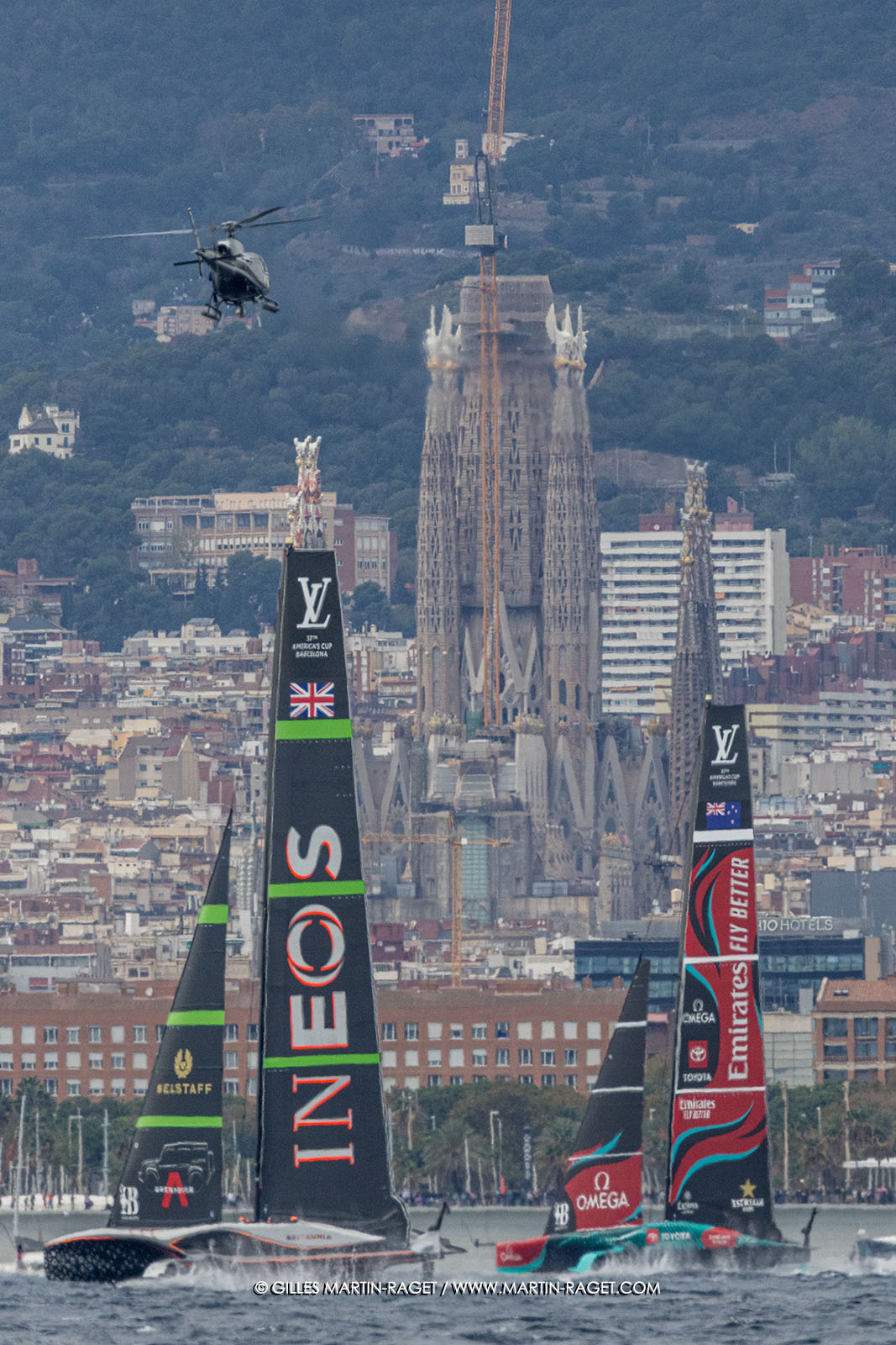 18 10 2024, Barcelona (ESP), Louis Vuitton 37th America's Cup, Final Match, Race Day 5, Race 8