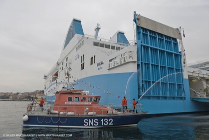 01-31-12   Marseilles (FRA,13) Bastia (FRA,Corsica)   Launching cruising trip and Christening ceremony of PIANA, last ferry ship from La Meridionale