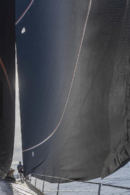 03 10 2022, Saint-Tropez (FRA,83), Voiles de Saint-Tropez 2022,  entraînement des maxis, A bord de Sipirit of Malouen X