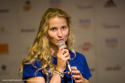 07 08 2008 - Qingdao (CHN) - Olympic games - Sailing - Opening of Club France at Grand Regency hotel and press conference with main press center in Beijing.
