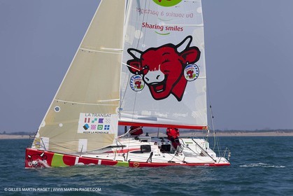 13 03 2010 - La Grande Motte   Port Camargue (FRA) - Groupe Bel - Entraînement Kito de Pavant   Sébastien Audigane en vue de la Transat AG2R 2010