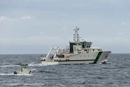 Première sortie Al Azizi - Chantier H2X - Navires de recherche océanographique - La Ciotat (FRA,13) - 26 05 2014