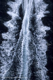 Motor boat running
